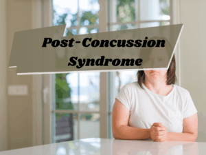 Woman treating Post-Concussion Syndrome
